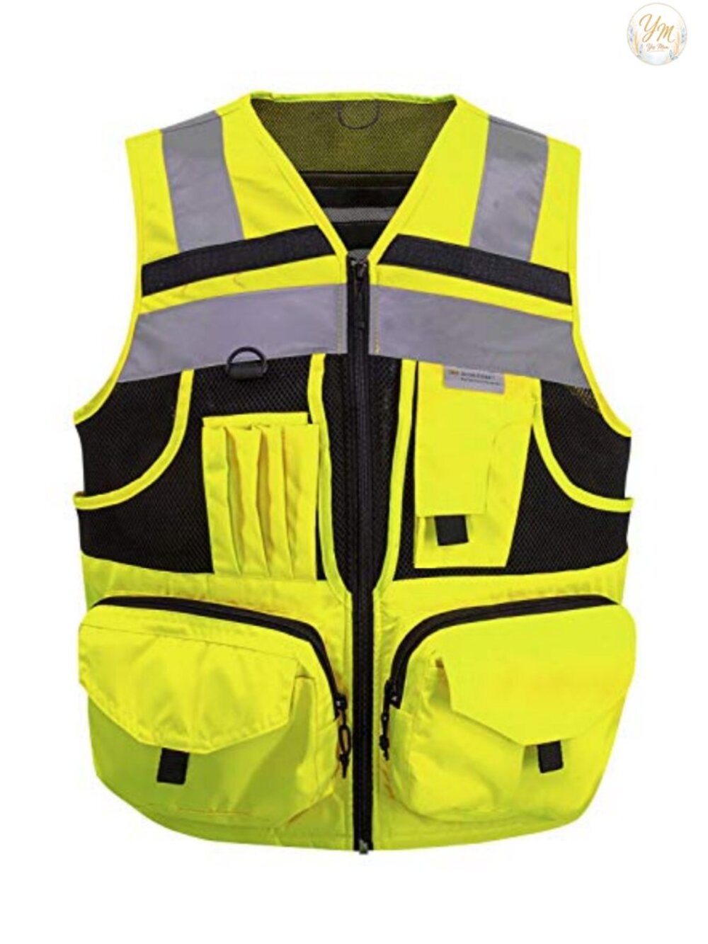 High Visibility Safety Work Vest with 10 Pockets Reflective